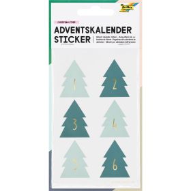 Adventskalender Sticker, Christmas Tree, 1-24-image