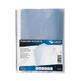 Prospekthüllen, 100 Stk., mit Heftrand, glasklar-image