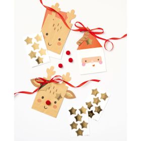 Adventskalender Sticker, Stars Gold, 1-24-image